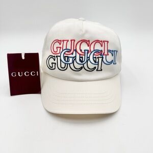 RESERVED Gucci logo-embroidered baseball cap - S 57cm